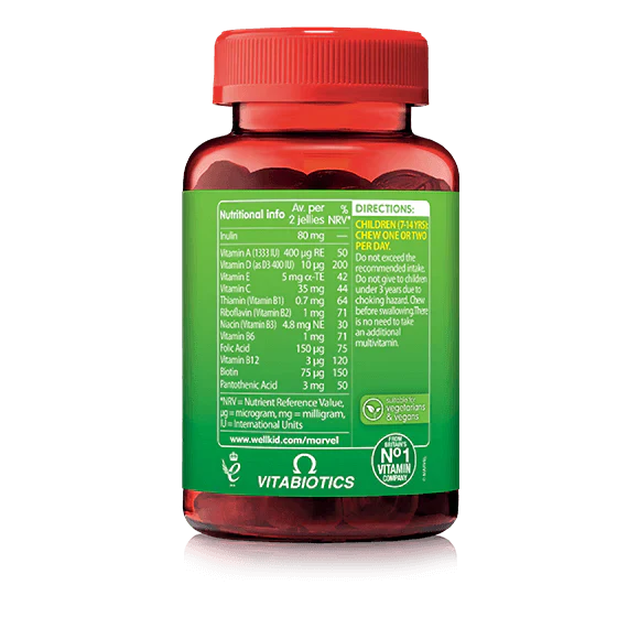 Vitabiotics Wellkid Marvel Multivits - 50 Vegan Gummies
