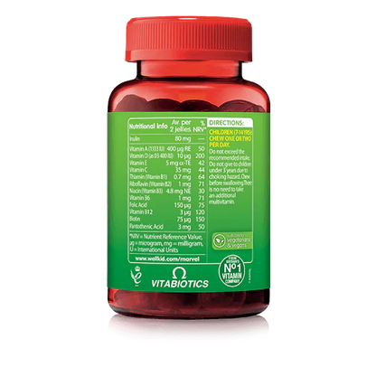 Vitabiotics Wellkid Marvel Multivits - 50 Vegan Gummies